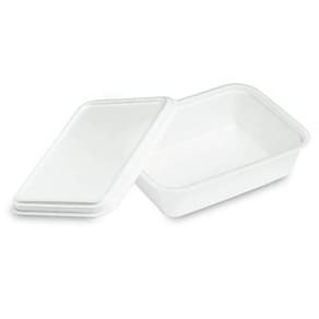 Bandeja de isopor retangular m900ml com tampa c/50