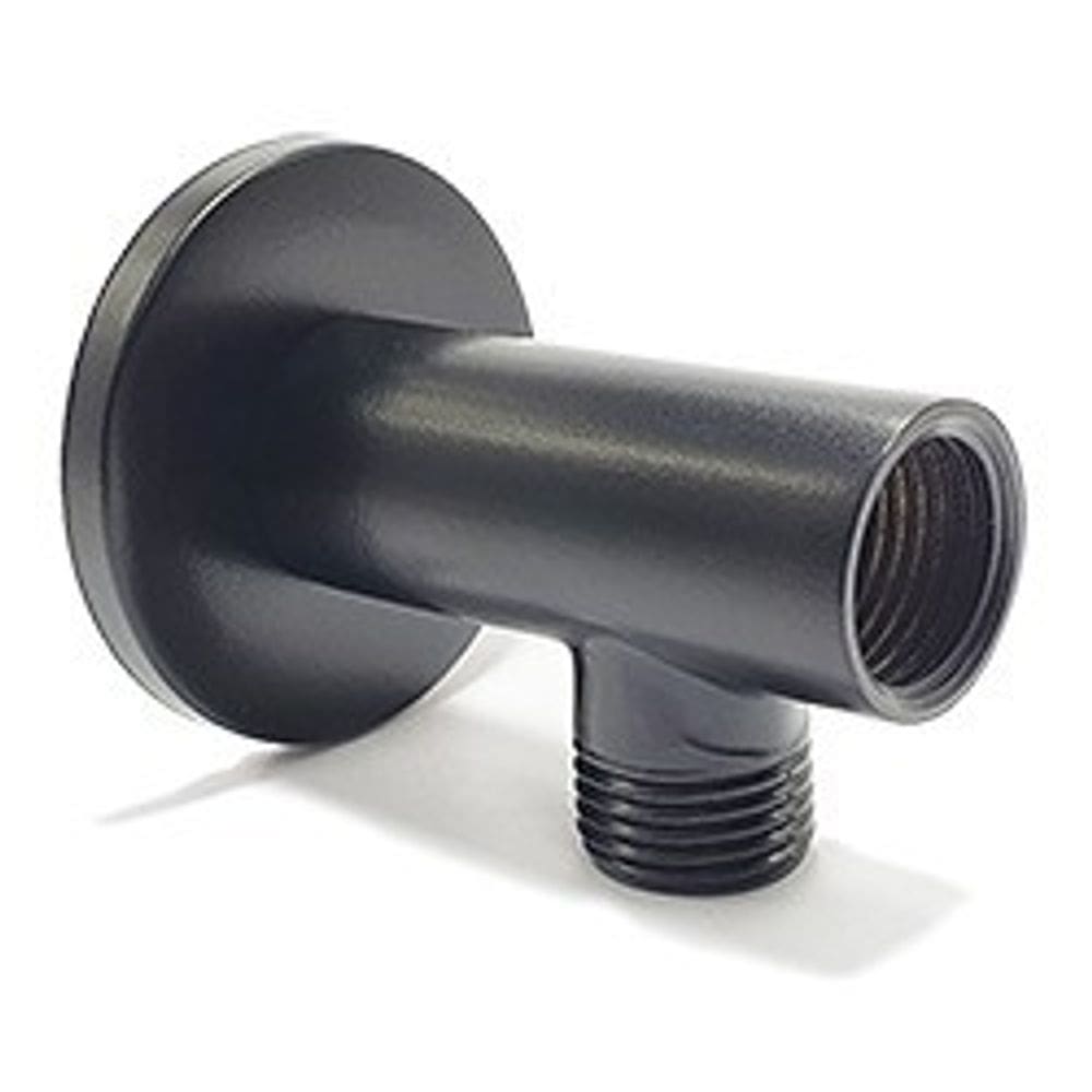 Posicionador Preto Fosco para Ducha Higiênica x Tubo Pex no Chão - D3014PT
