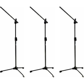 Kit 3 Pedestal Para Microfone Simples Tps Ask