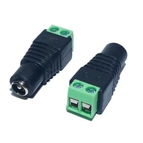 Kit 100 conectores plug p4 femea com borne 100un