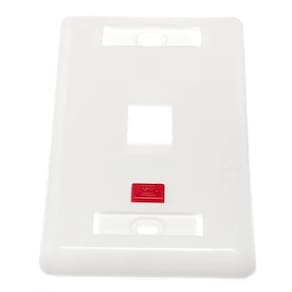 Espelho 4x2 com 1 saida para keystone branco