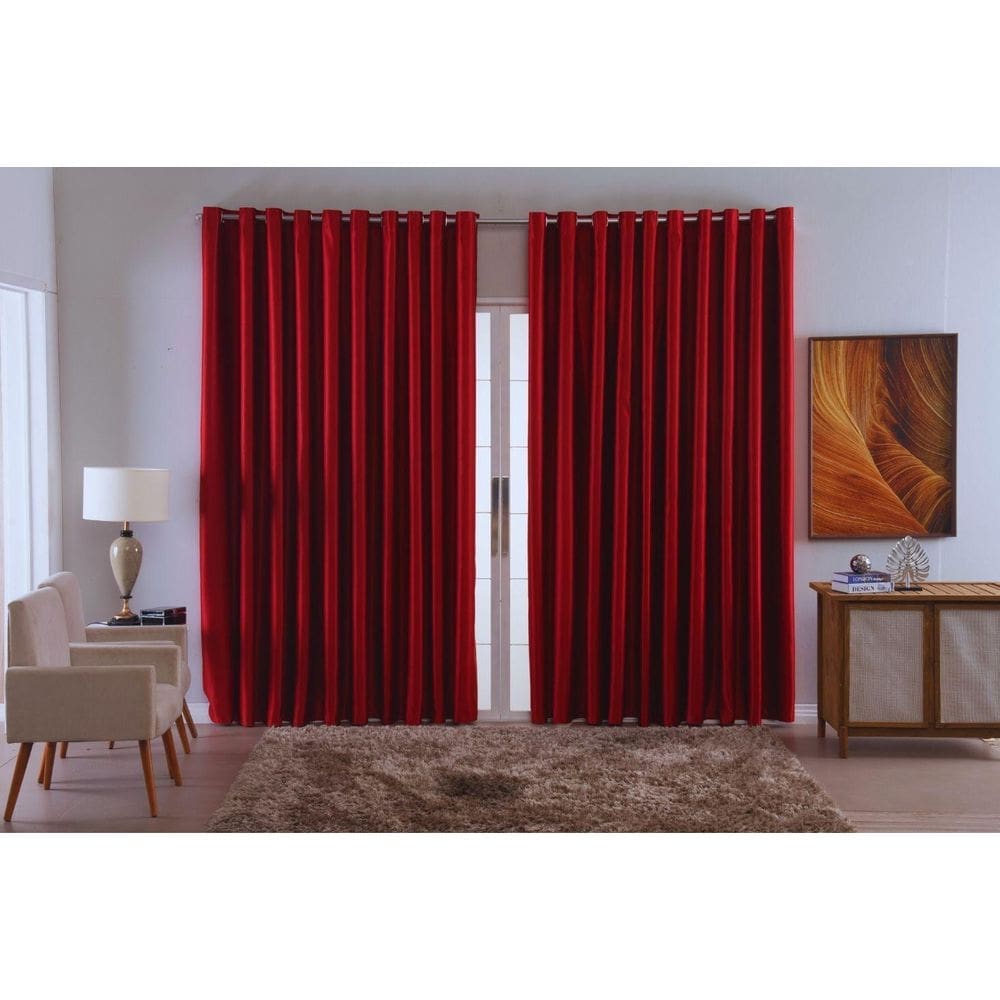 Cortina Blackout Em Tecido Ellegance Sala Quarto 2,00X1,30