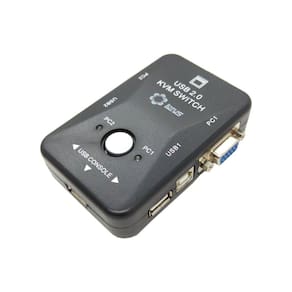 Chaveador kvm switch 2 portas vga usb lotus lt-km002