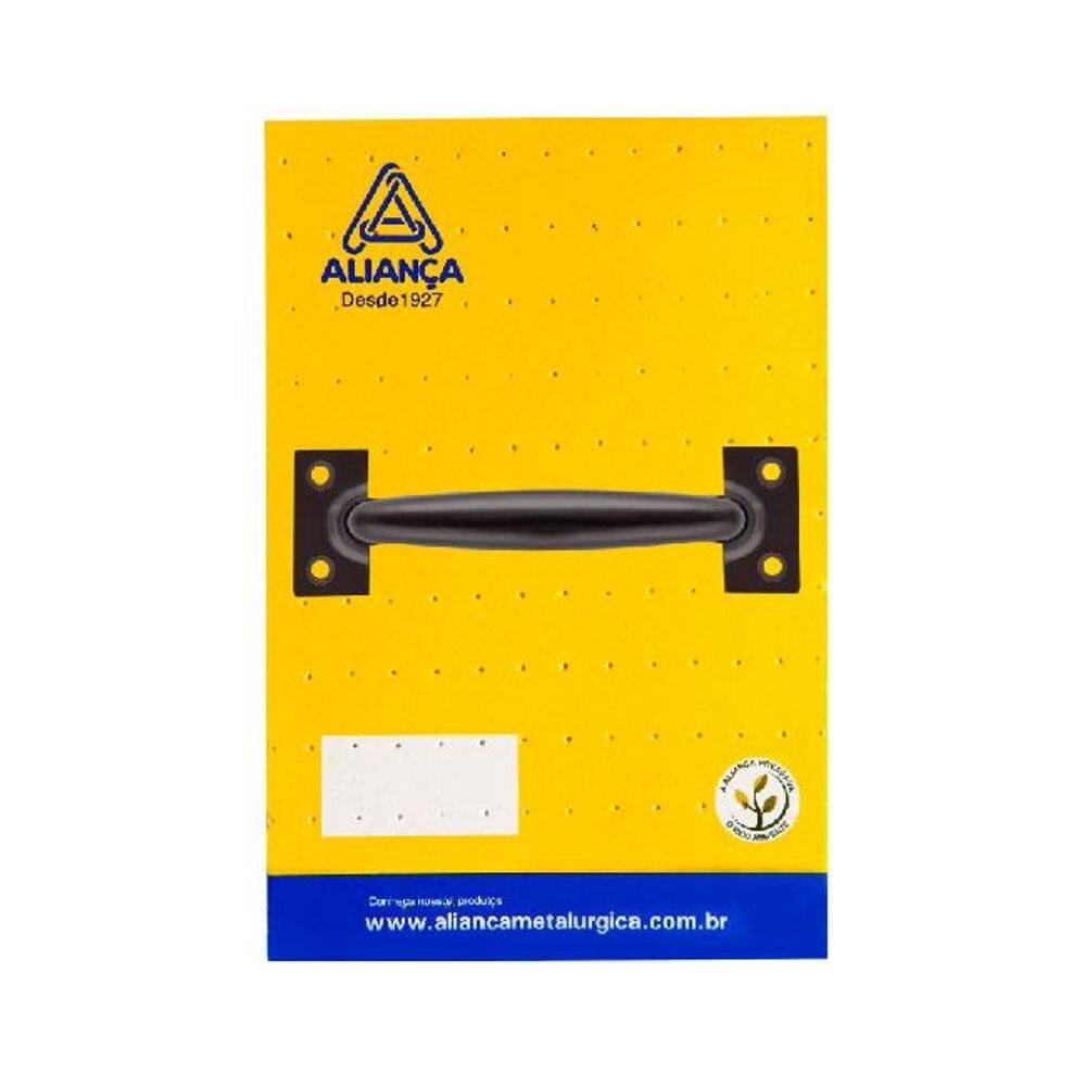 cartela puxador alca 86127 102mm preto fosco alianca