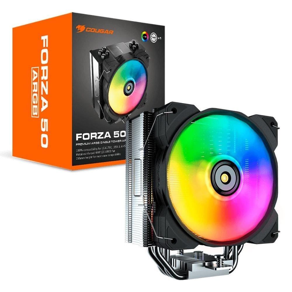 Air Cooler Cougar Forza 50 Argb, Intel/Amd, 120Mm