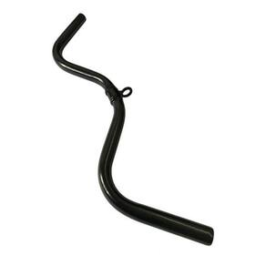 Puxador barra w curva com giro academia biceps triceps