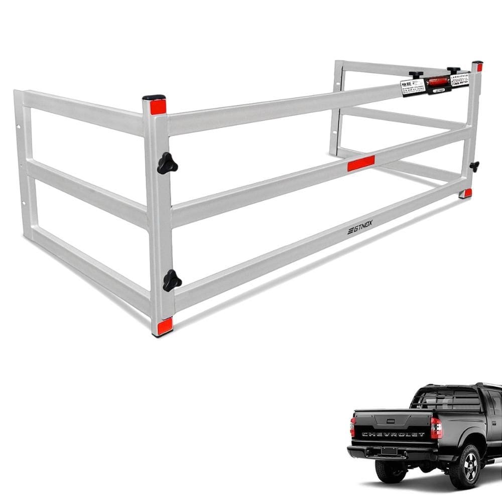 Extensor de Caçamba S10 Cab. Dupla 2001 a 2011 Divisor ED Prata Gtnox