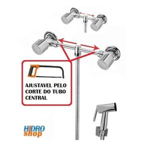 Misturador Externo Ajustável Ducha Higiênica Cromado C40 Riet - 2300928K100