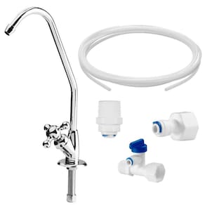 Bica Faucet Bancada 1/4 de Volta e Conjunto de Instalação - AC107