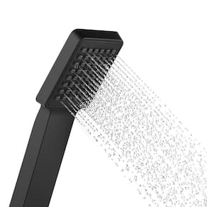 Ducha Manual Black Preto Fosco Quadrada 1/2" -  4806PTTULUX