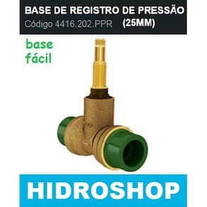 Base de Registro de Pressão Deca Mvs Com Adaptadores PPR 3/4 Dn25 - 4416202PPR