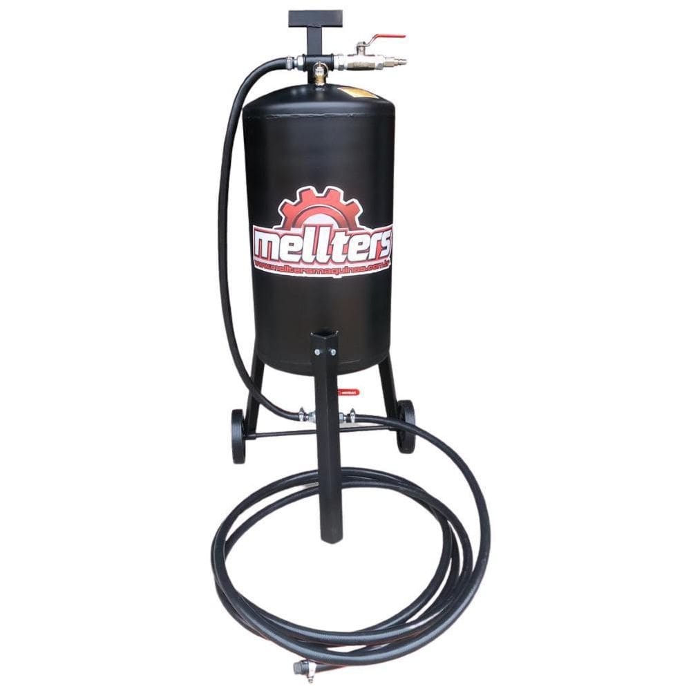 Máquina de jato de areia para 80kg com rodas