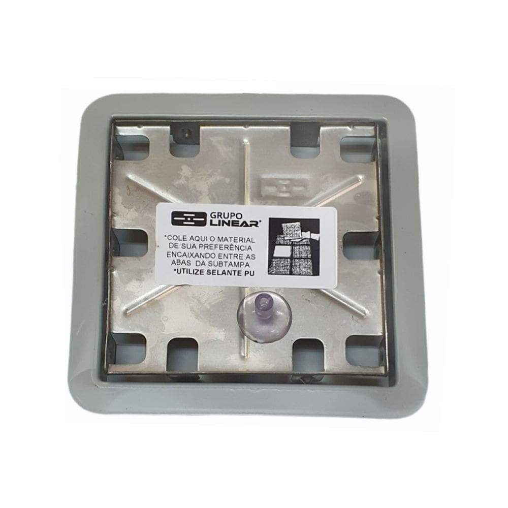 Ralo Linear Quadrado Oculto 15x15cm - 209