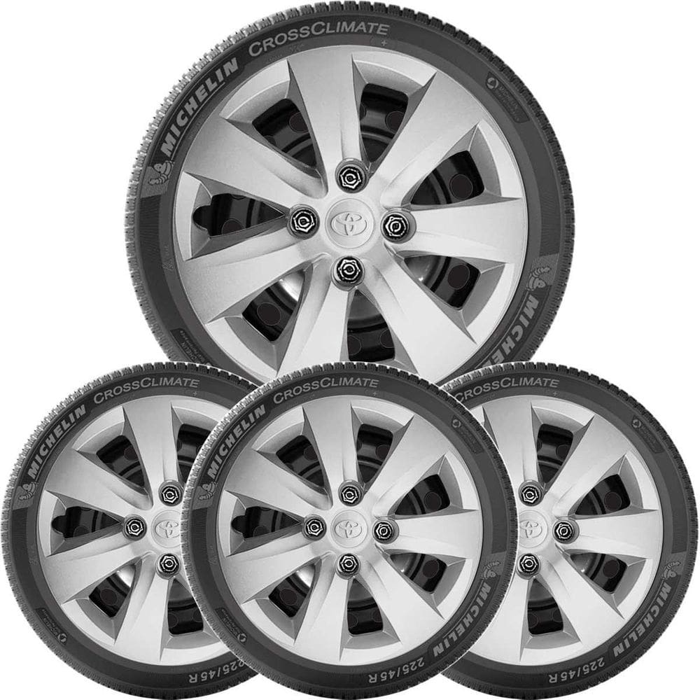 Jogo 4x calota toyota etios hatch sedan aro 14 com emblema