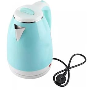 Aqueça Seu Dia Elegância: Chaleira Elétrica 2L Azul Em Aço