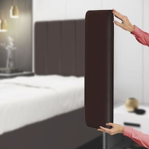 Painel Modulado Nashira 200 / A-011 Couro Marrom