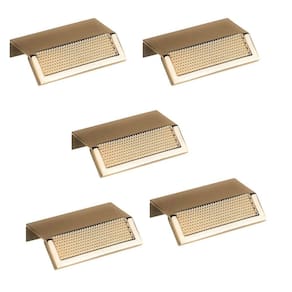 Kit 5 Puxador Citizen 45 Graus P Gold Dourado Brilhante Zen