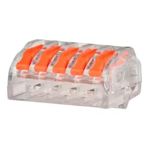 20un kit conector emenda rápida alavanca borne 5 fios