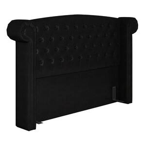 Cabeceira Cama Box King 195cm Provença P02 Sintético Preto - Mpozenato