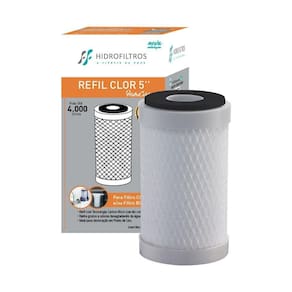 Kit 03 un refil 902-0012 para filtro hidrofiltros blist 5``