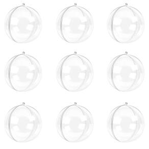 Bola acrílico transparente 5cm 30u artesanato enfeite