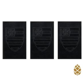 Kit 3 toalhas de academia/mão buettner preto