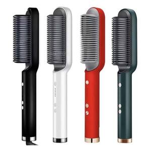 Escova alisadora cabelo secadora 3 em 1 bivolt tecnologia