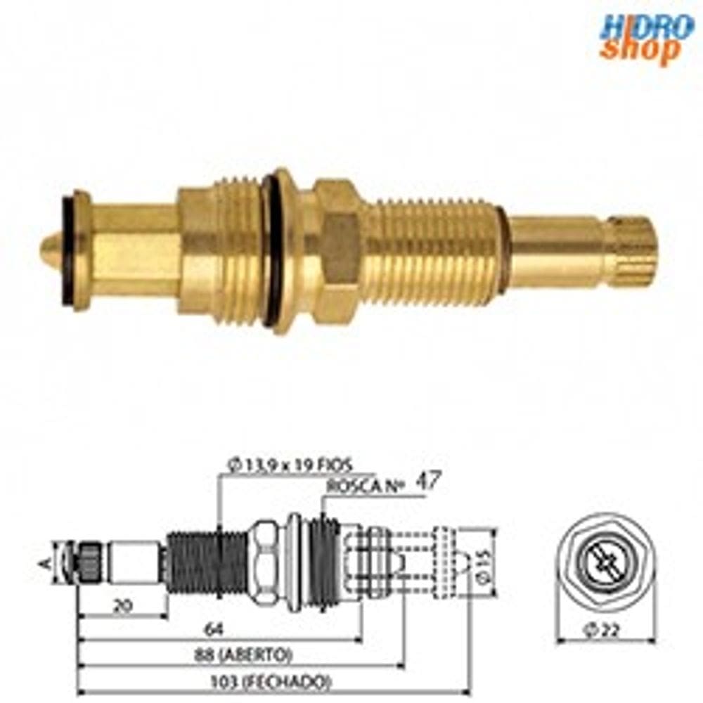 Reparo Registro Pressão Blukit Ramo Estria Deca - 011301