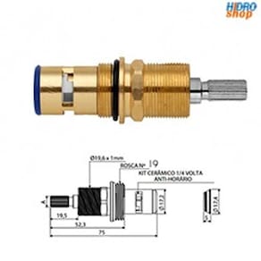 Reparo Registro Pressão Fabrimar 1/2" e 3/4" Chuveiro - 352001