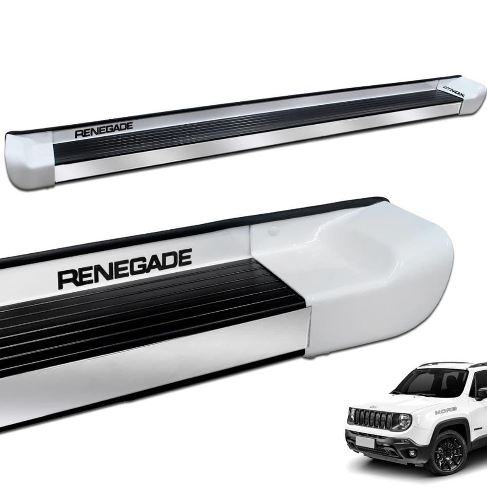 Estribo Lateral Renegade 2016 a 2024 Branco Ambiente Personalizado
