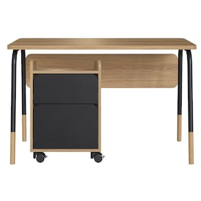 Conjunto Escritorio Home Office 2 Peças 27989X27998 Preto Hanover Artesano