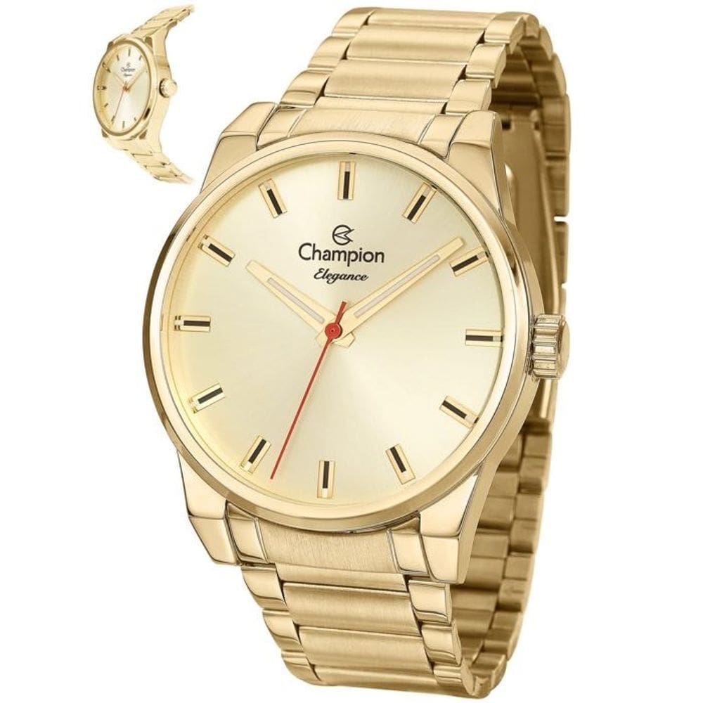 Relógio champion feminino dourado cn27590g
