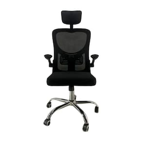 Cadeira De Escritório Presidente Mesh Elegance Preta