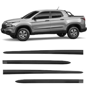 Friso Fiat Toro 2016 a 2023 Borrachão Preto Modelo Original