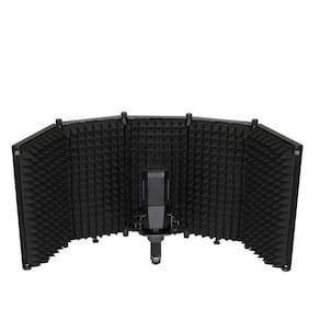 Difusor acústico,filtro vocal booth com 5 painéis dobráveis