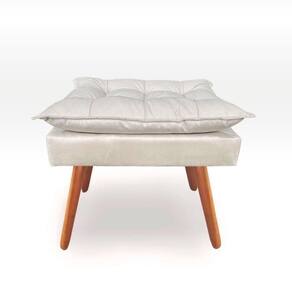 Puf puff para decoração sala de estar suede bege off white