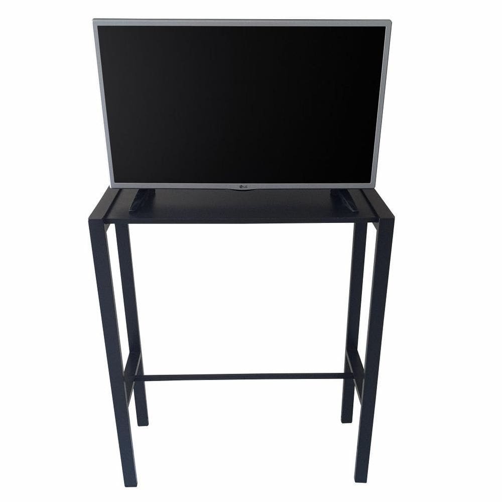 Aparador prateleira industrial mônaco mdf preto 80cm