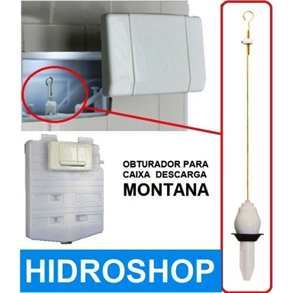 Obturador para Caixa de Descarga de Embutir Montana M9000 Antiga - A609159900