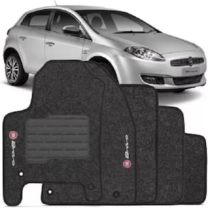 Tapete automotivo carpete com a base em pvc fiat bravo