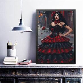 Quadro Decorativo Cigana Sete Saias 45X34Cm