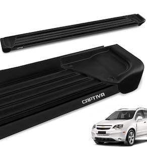 Estribo Lateral Captiva 2008 a 2017 Aluminio Preto A1 Gtnox
