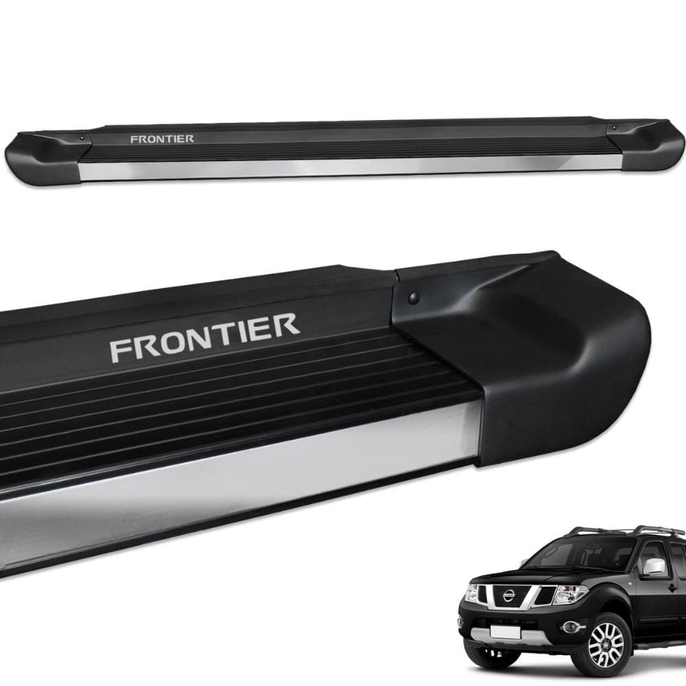 Estribo Lateral Frontier 2008 a 2016 Preto Fosco Personalizado