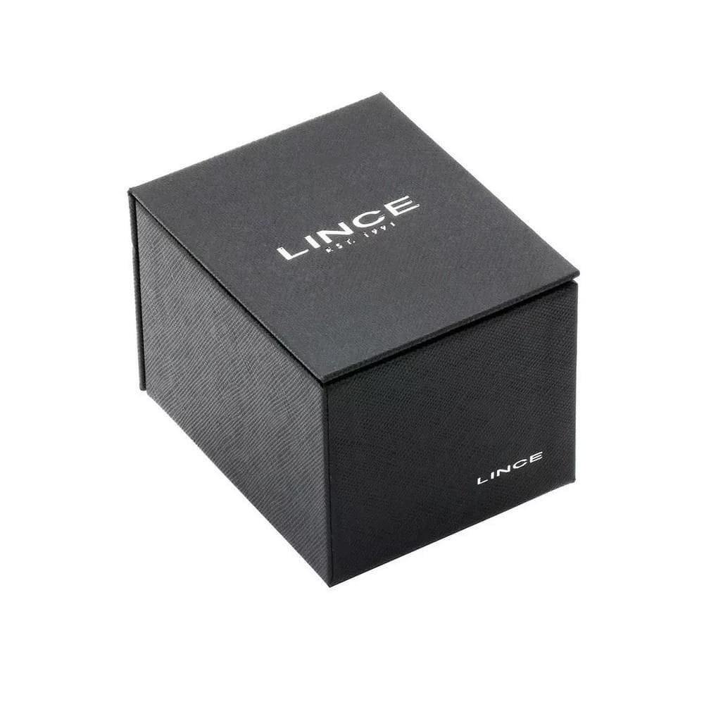 Relógio lince feminino dourado lqg4675l s2kx retangular