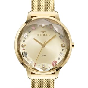 Relógio technos feminino elegance crystal 2035mva/1x