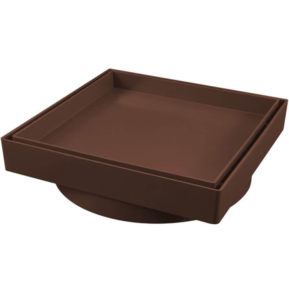 Ralo Invisível Marrom 15 X 15 Cm - 1618