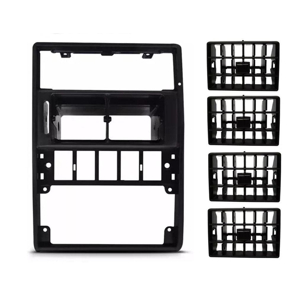 Kit moldura central painel + difusor ar gol g2 bola 97 98 99