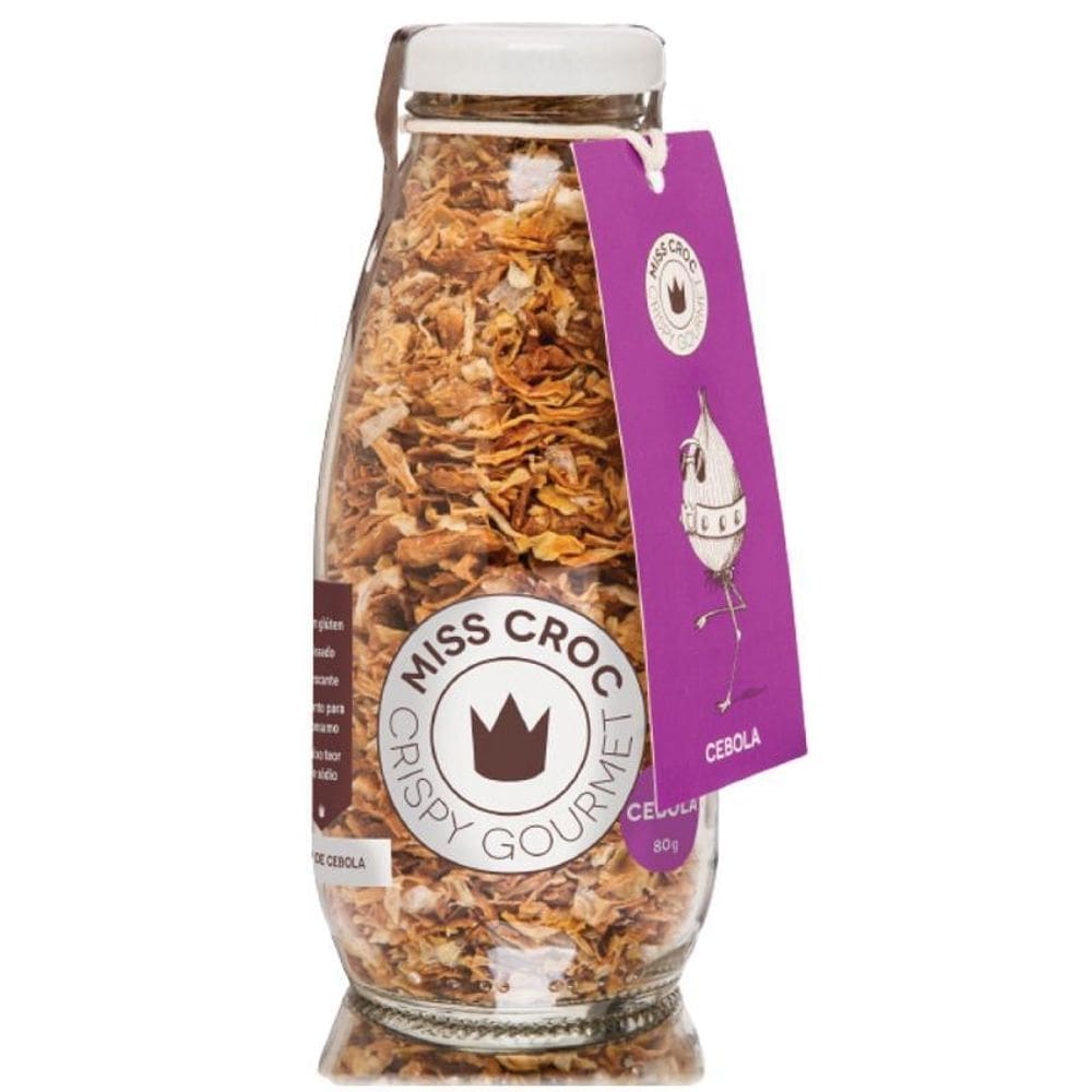Kit 2 granola crispy cebola sem glúten garrafa miss croc 80g