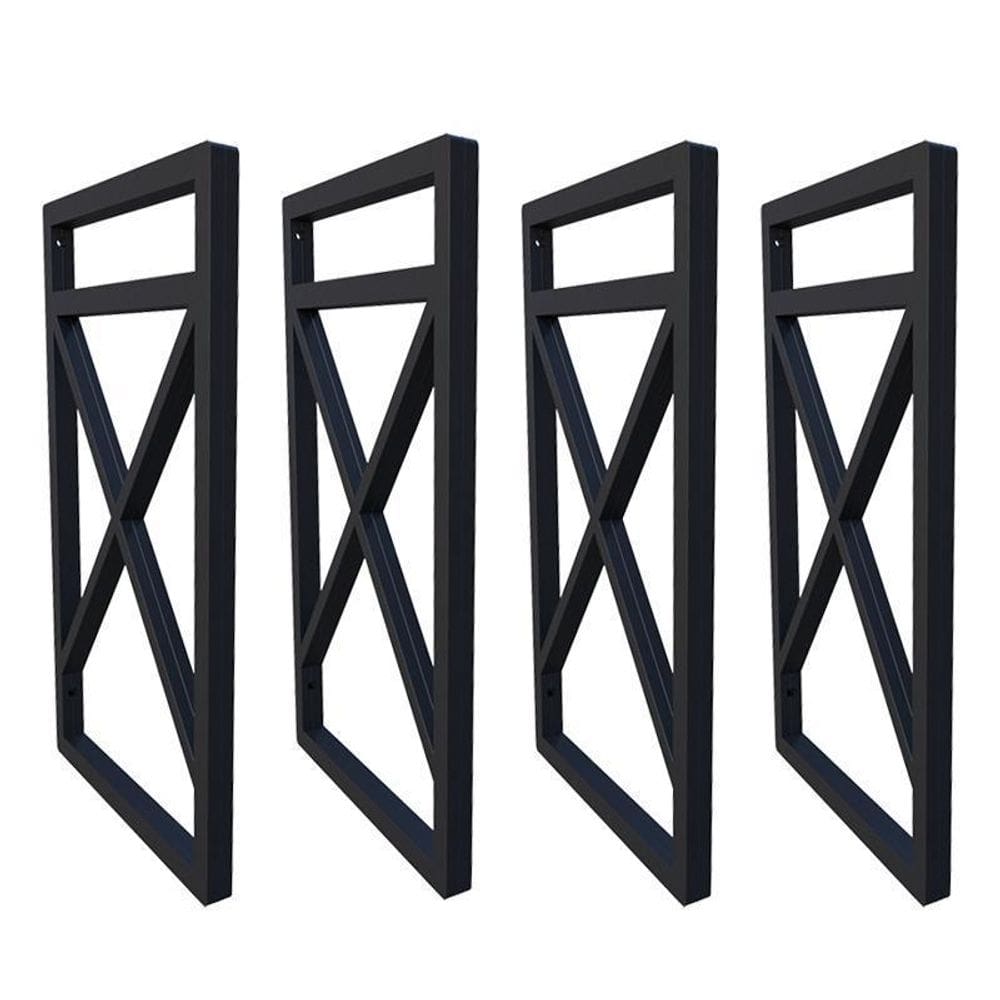 Suporte para prateleira estilo industrial 04 un. preto