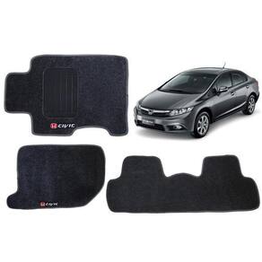 Tapete automotivo carpete com a base em pvc honda new civic