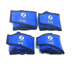 Kit caneleira tornozeleira de peso 1kg e 2kg perna / braço